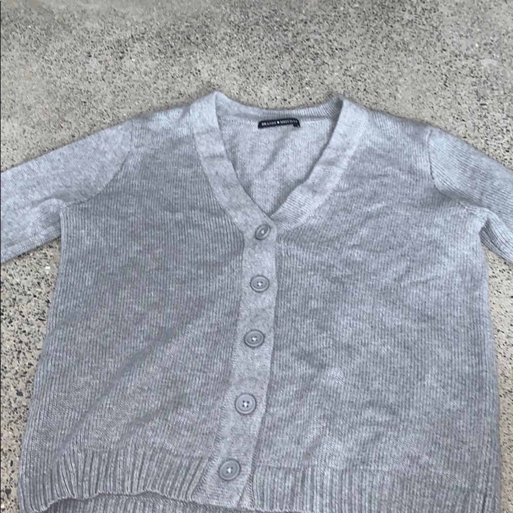 light grey button up from brandy